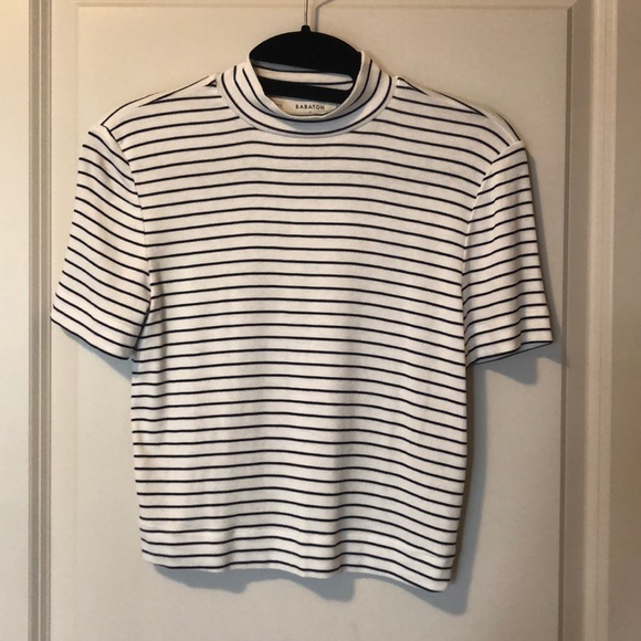 Babaton mock neck t shirt - Picture 1 of 2